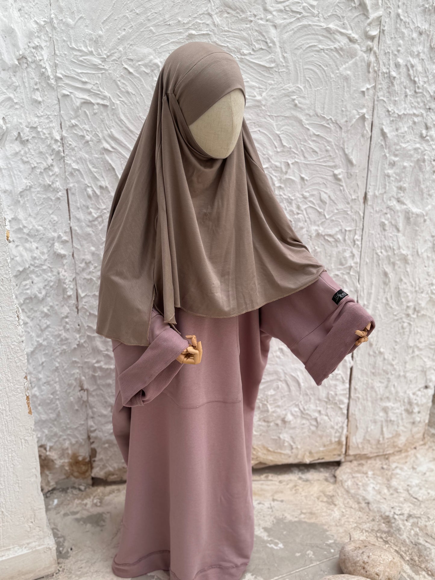 Hijab à enfiler TAYSIRA - Taupe
