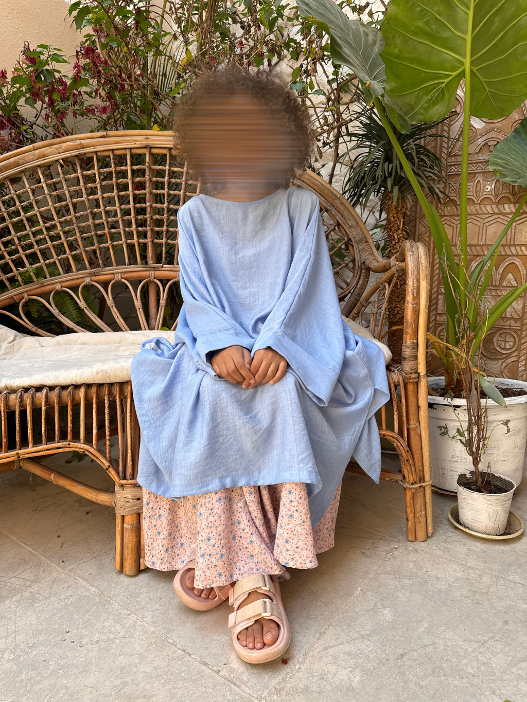 Tunique évolutive SABAA - Bleu Lavande