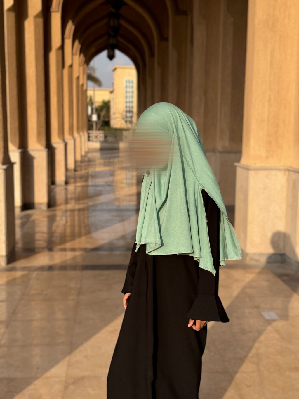 Hijab à enfiler TAYSIRA - Vert d’Eau