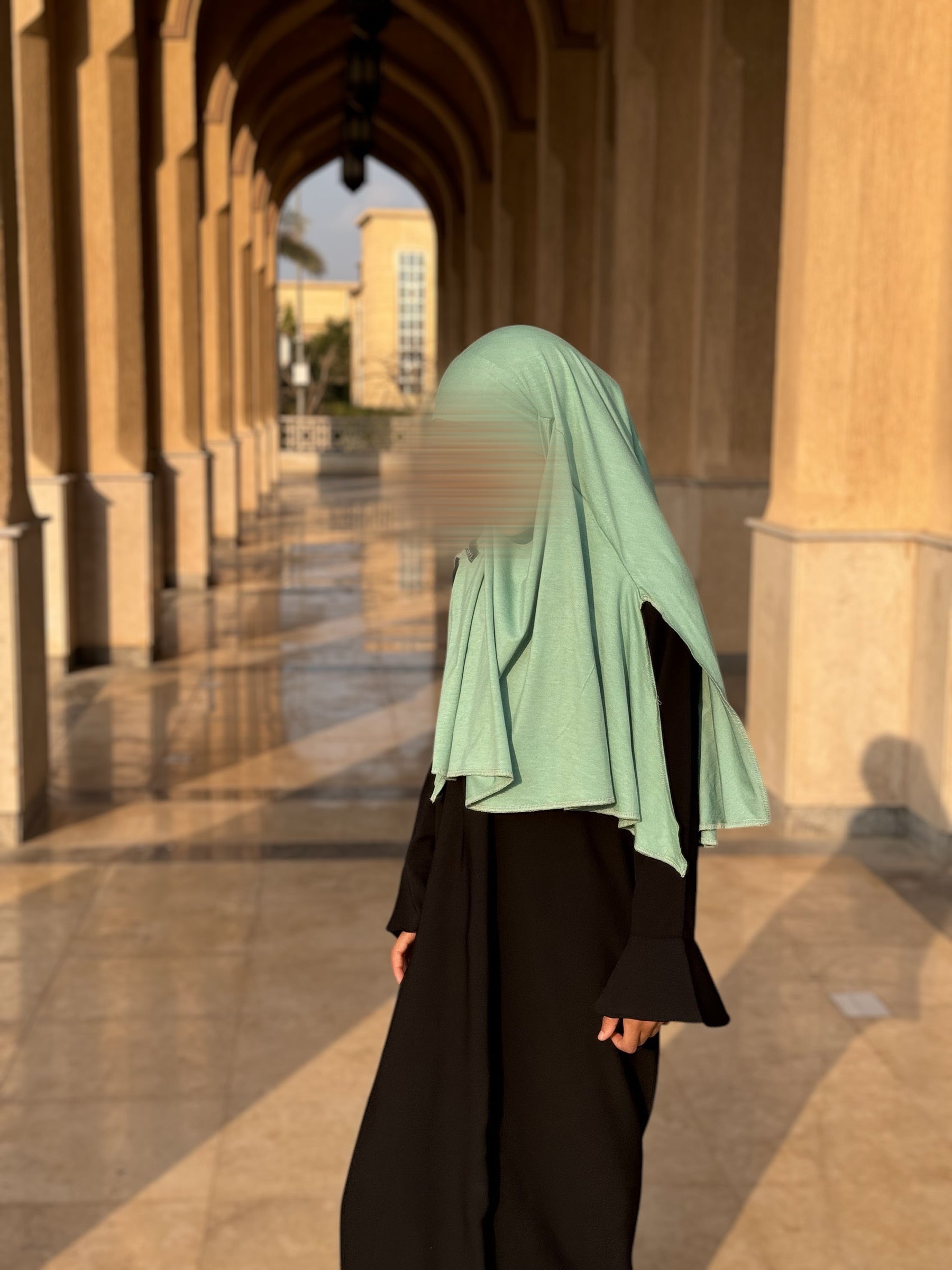 Hijab à enfiler TAYSIRA - Vert d’Eau