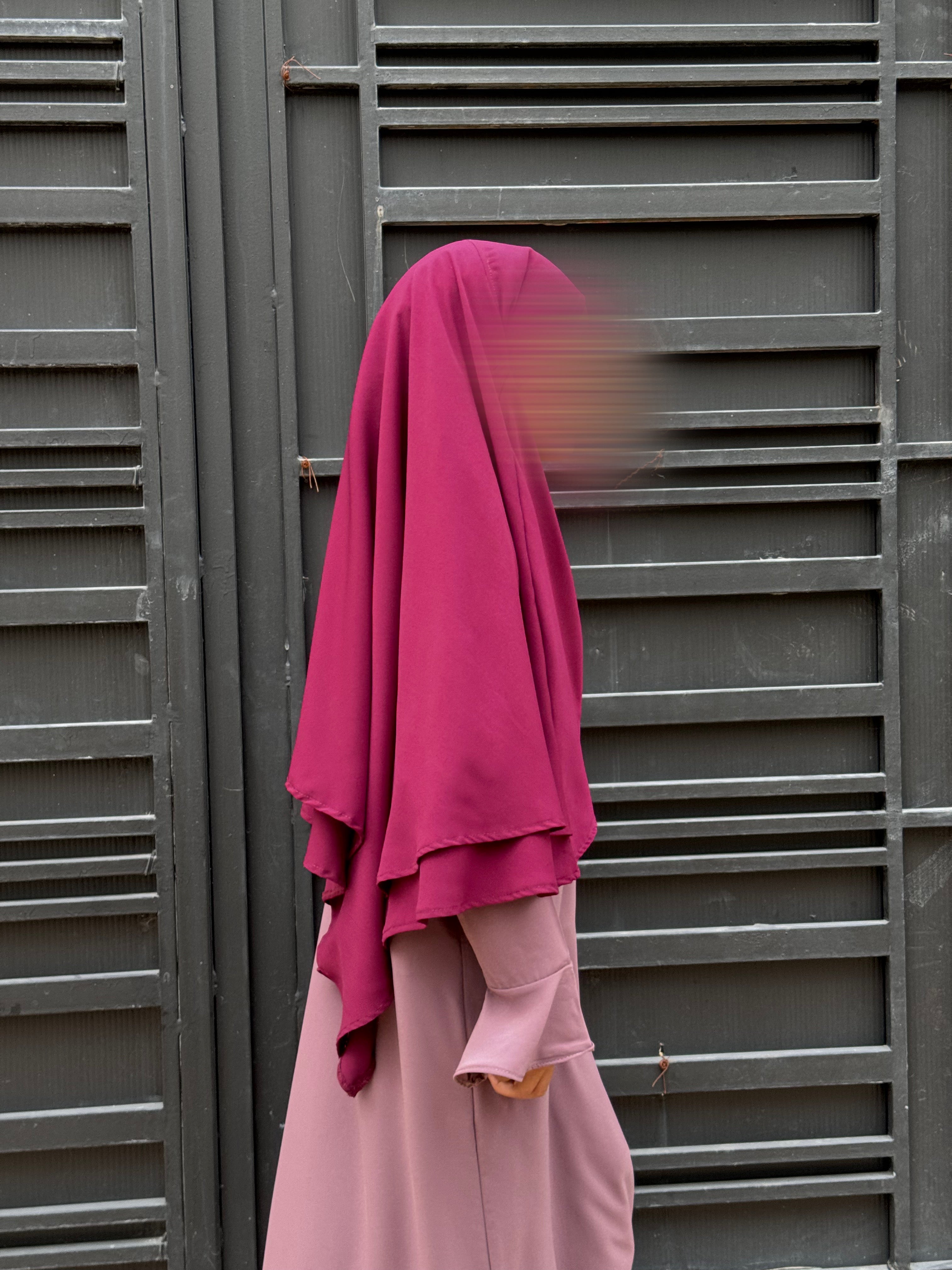 Khimar HIYAM - Rose Framboise