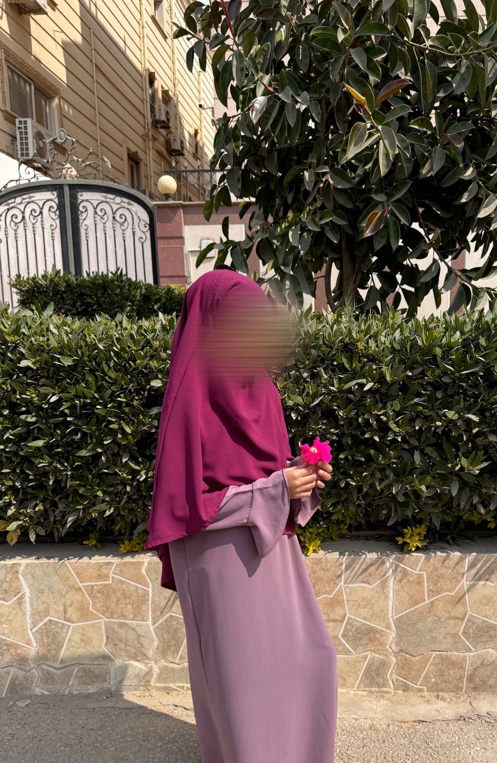 Khimar HIYAM - Rose Framboise