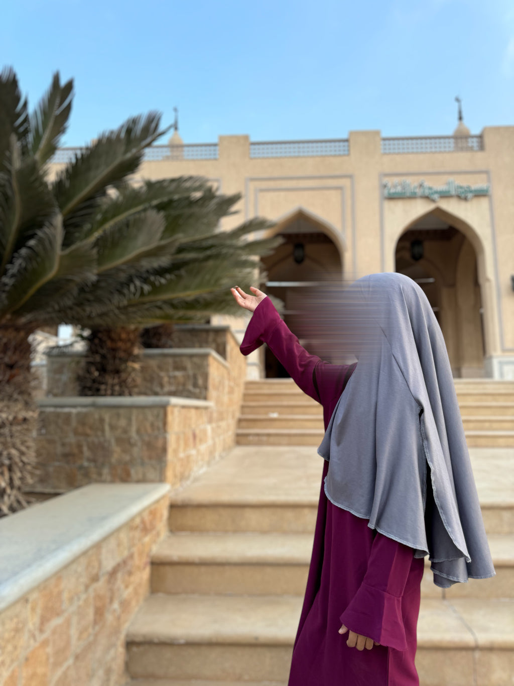 Hijab à enfiler TAYSIRA - Gris