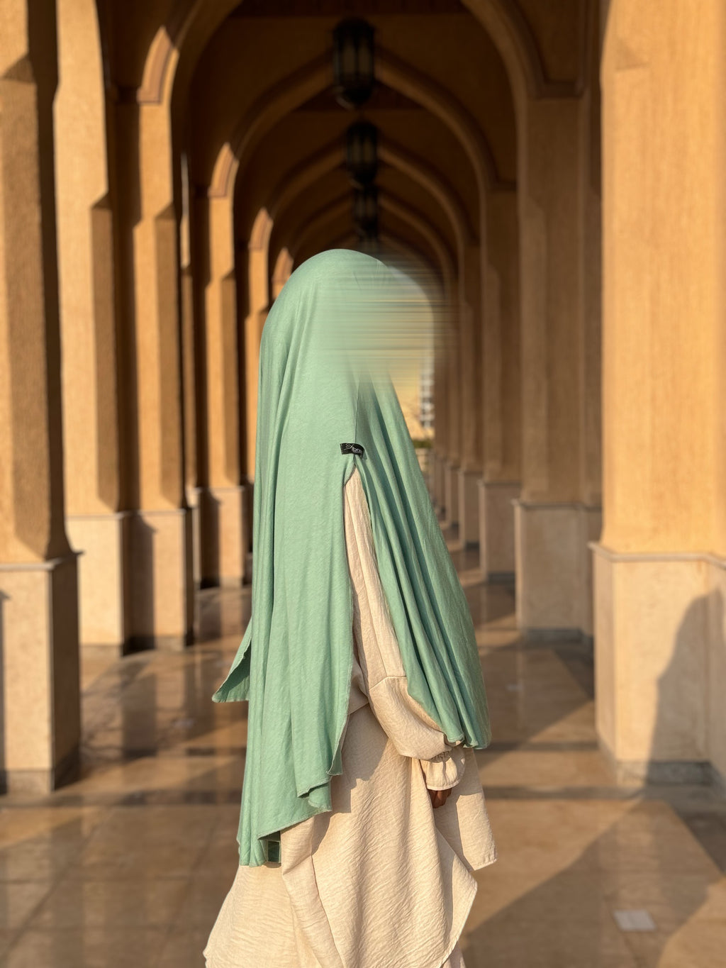 Hijab à enfiler TAYSIRA - Vert d’Eau