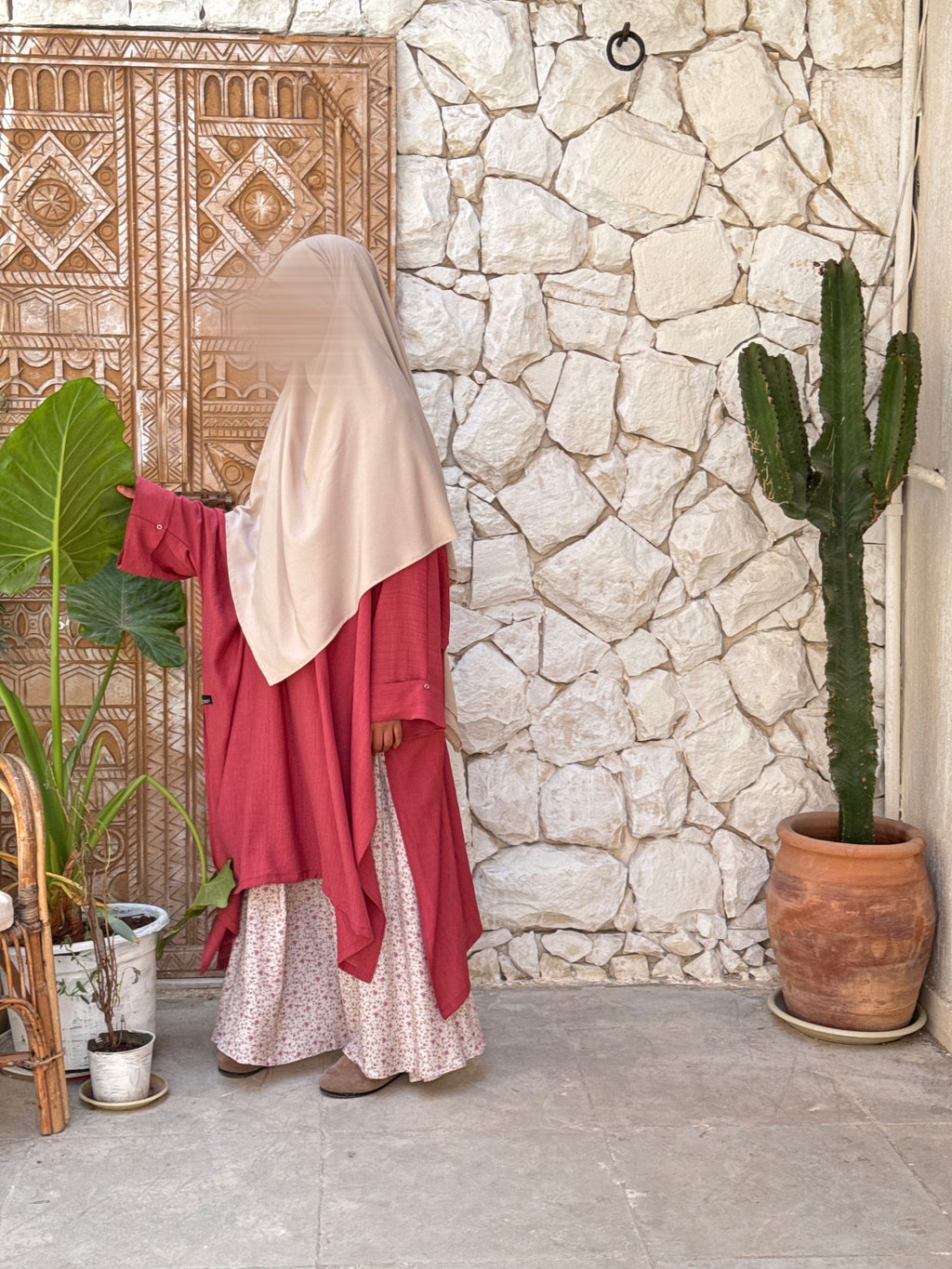 Tunique évolutive SABAA - Rose Grenat