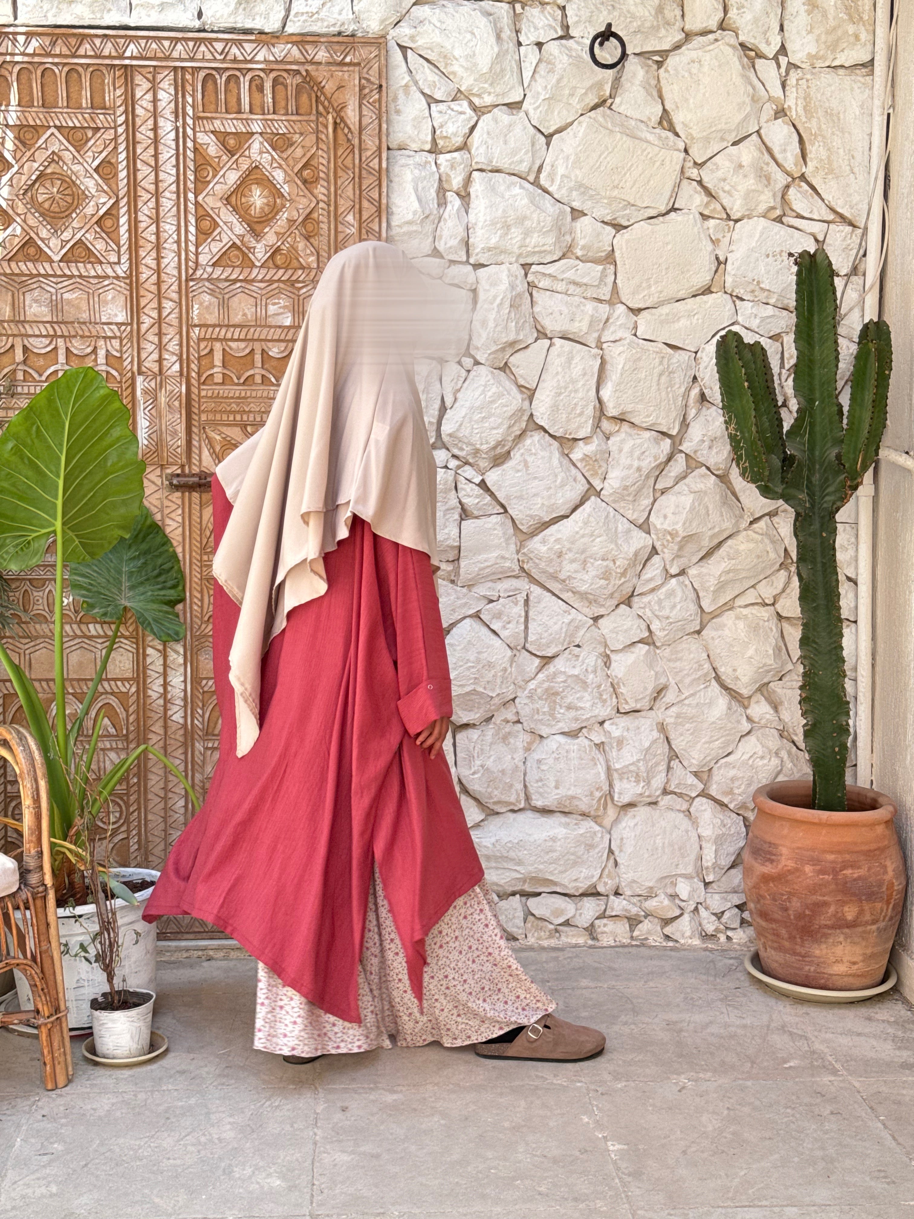 Tunique évolutive SABAA - Rose Grenat