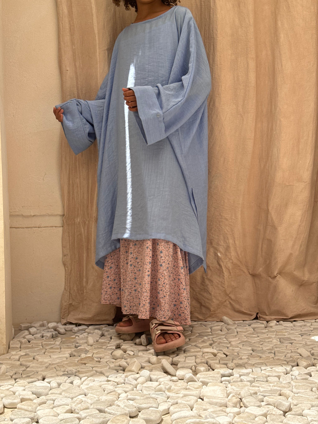 Tunique évolutive SABAA - Bleu Lavande