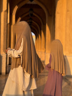 Hijab à enfiler TAYSIRA - Taupe