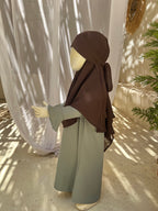 Abaya Ameera - Grey Green