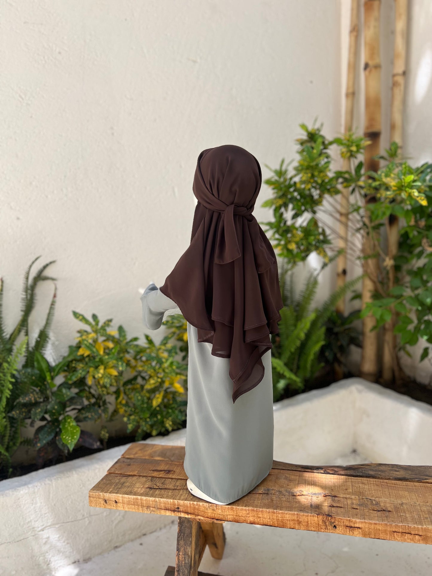 Abaya AMEERA - Vert de Gris