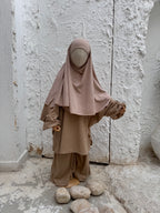 Hijab à enfiler TAYSIRA - Beige Rosé