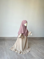Khimar Hiyam Muslin - Powder Pink 