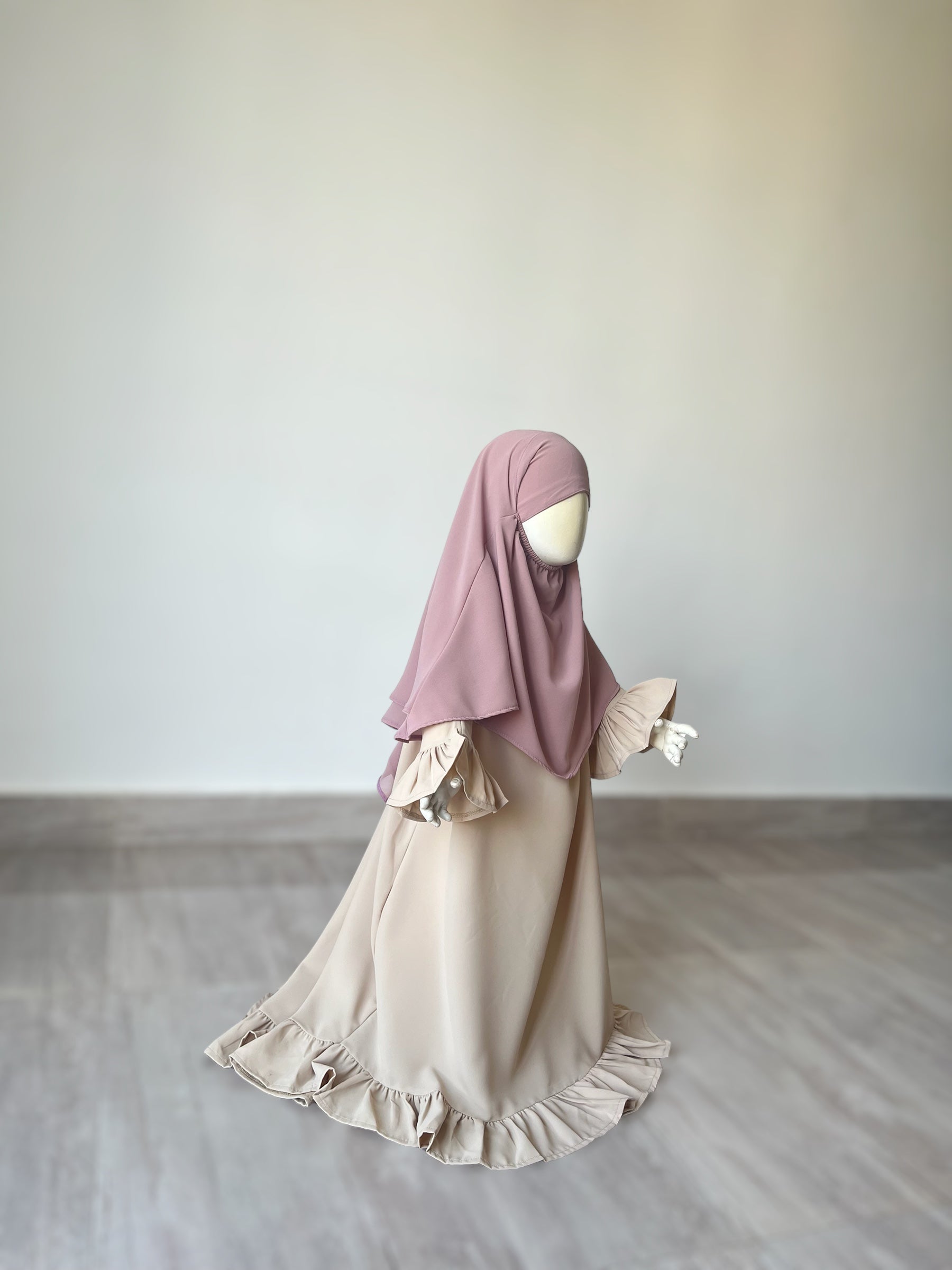 Khimar Hiyam Muslin - Powder Pink 